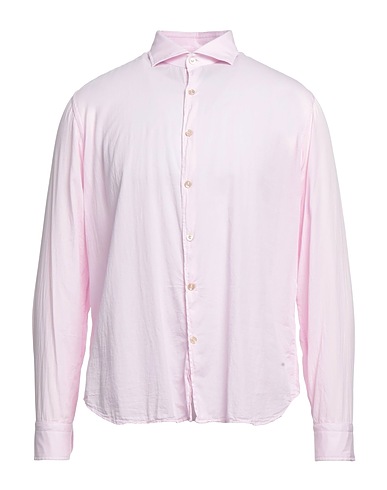 ALESSANDRO GHERARDI Solid color shirt SOFT Light pink 100% Cotton