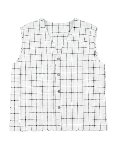 @MADILLY Camicie  e bluse fantasia Bianco 45% Cotone, 20% Poliestere, 15% Viscosa, 15% Poliammide, 5% Altre Fibre