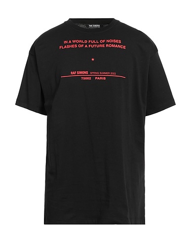 RAF SIMONS T-Shirt Schwarz 100% Baumwolle