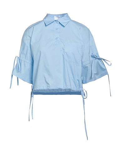 ANONYME DESIGNERS Camicie e bluse tinta unita Celeste 100% Cotone