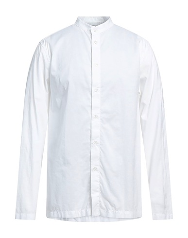 PAOLO PECORA Camicia tinta unita Off white 100% Cotone
