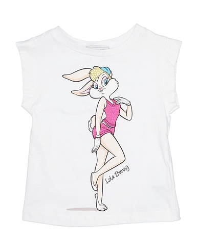 MONNALISA T-shirt White 100% Cotton