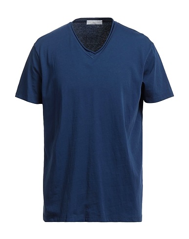 DANIELE FIESOLI Basic T-Shirt Blue 100% Cotton
