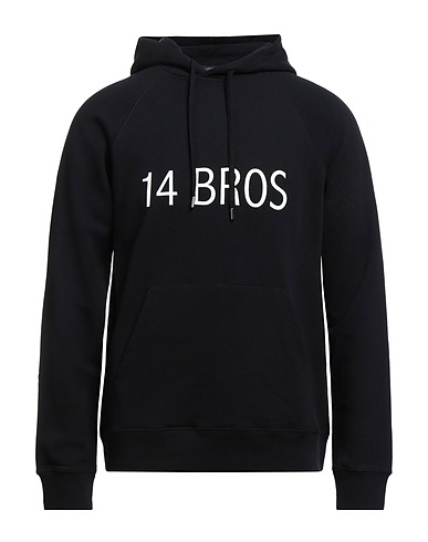 14BROS Felpa Nero 100% Cotone