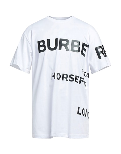 BURBERRY T-shirt White 100% Cotton, Elastane