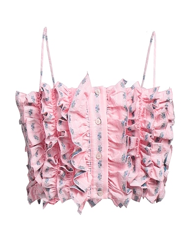MSGM Cropped Top Rosa 60% Viskose, 40% Polyester