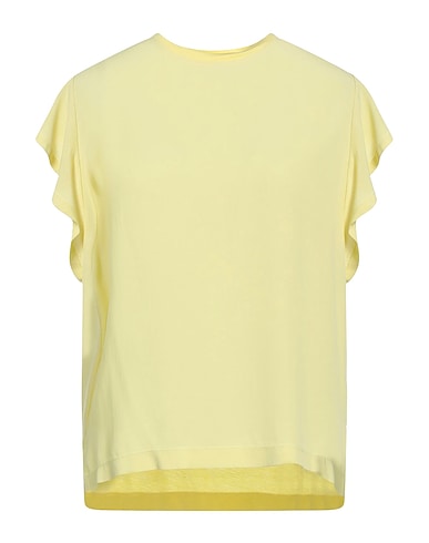19.70 NINETEEN SEVENTY T-shirt Pastel yellow 67% Lyocell, 33% Cotton