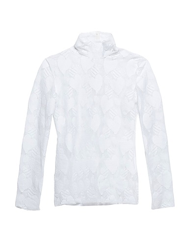 MSGM 탑 화이트 90% 코튼, 10% 폴리아미드
