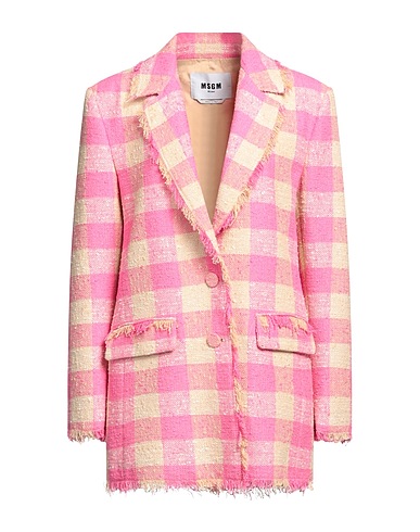 MSGM Blazer Fuchsia 88% Cotton, 11% Polyamide, 1% Elastane
