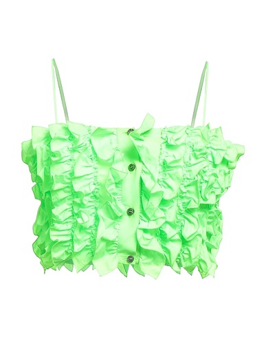 MSGM Crop top Verde lime 100% Poliestere