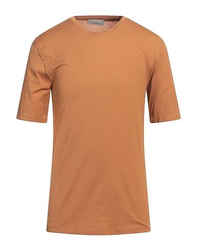LANEUS Basic T-shirt Brown 100% Cotton