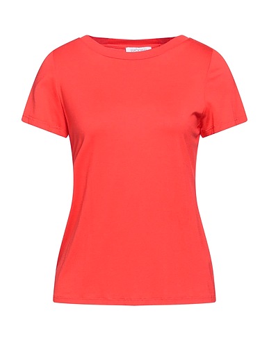 LUCKYLU  Milano T-shirt Red 95% Viscose, 5% Elastane