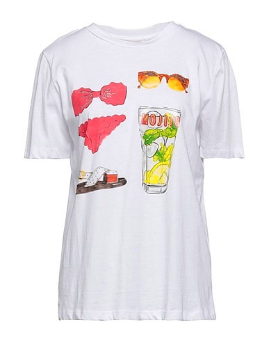 FIRSTAGE T-shirt Bianco 100% Cotone