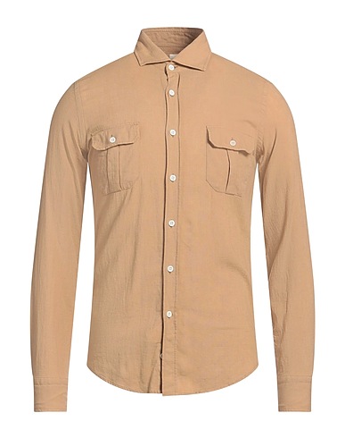 GMF 965 Linen shirt Beige 55% Linen, 45% Cotton