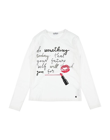 TO BE TOO T-shirt White 94% Cotton, 6% Elastane