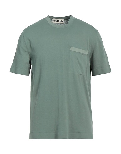 MATÉMA T-shirt Verde militare 100% Cotone