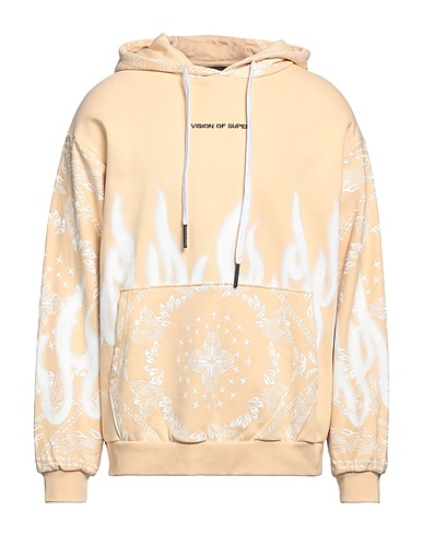 VISION OF SUPER Hoodie Beige 100% Baumwolle