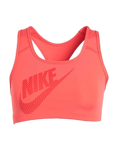 NIKE Top Nike Dri-FIT Swoosh Women's Medium-Support Non-Padded Dance Sports Bra Salmon pink 82% Polyester, 18% Elastane
