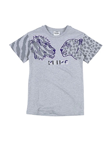 KENZO KIDS Dress Light grey 100% Cotton, Elastane