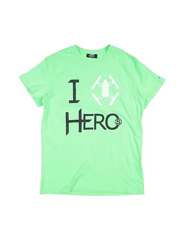 HEROS T-shirt Vert 100% Coton