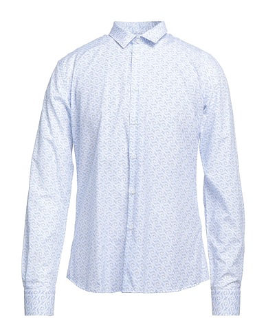 STILOSOPHY Patterned shirt White 50% Polyester, 50% Cotton