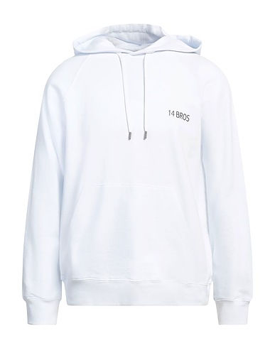 14BROS Felpa Bianco 100% Cotone