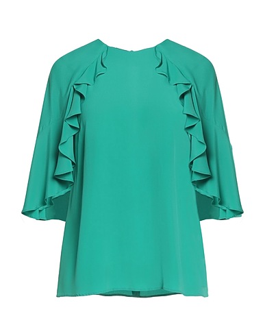 MARELLA Top Emerald green 69% Acetate, 31% Silk