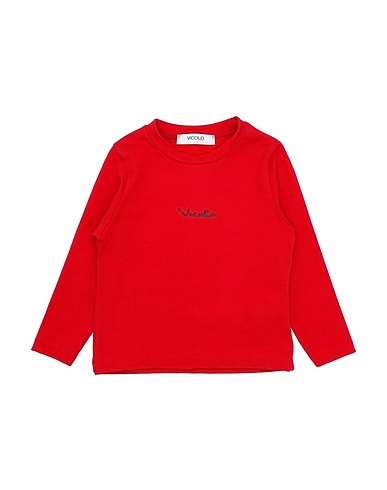 VICOLO T-shirt Rosso 93% Cotone, 7% Elastan