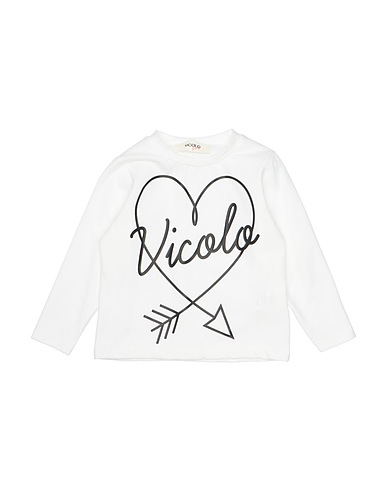 VICOLO T-shirt Bianco 93% Cotone, 7% Elastan