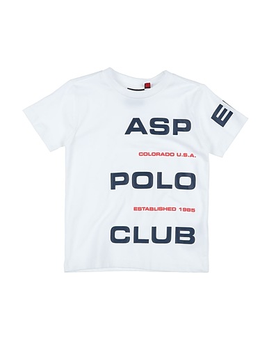ASPEN POLO CLUB T-shirt White 95% Cotton, 5% Elastane