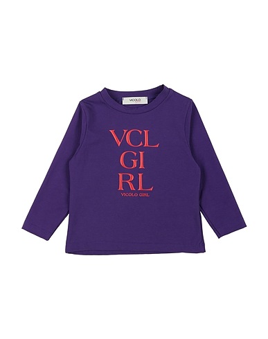 VICOLO T-shirt Viola 93% Cotone, 7% Elastan