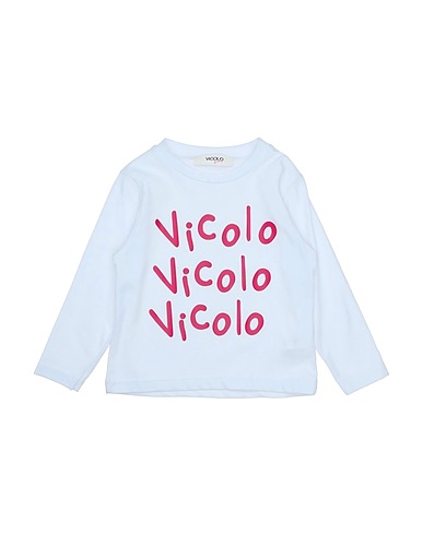 VICOLO T-shirt Bianco 93% Cotone, 7% Elastan