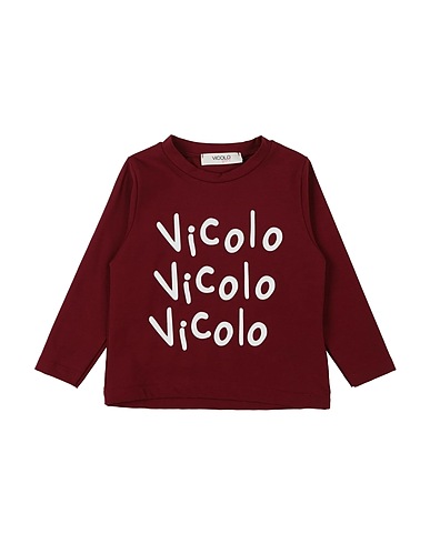 VICOLO T-shirt Bordeaux 93% Cotone, 7% Elastan