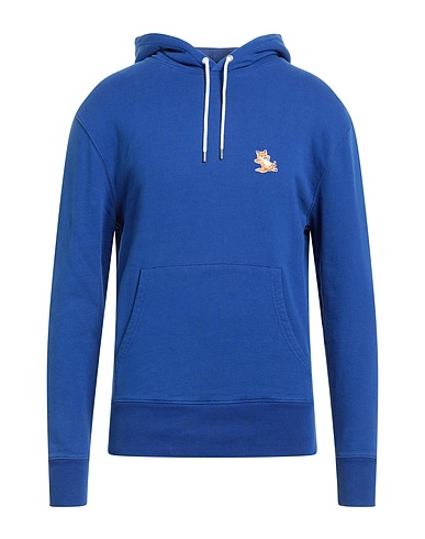 MAISON KITSUNÉ Hooded track jacket  Blue 100% Cotton