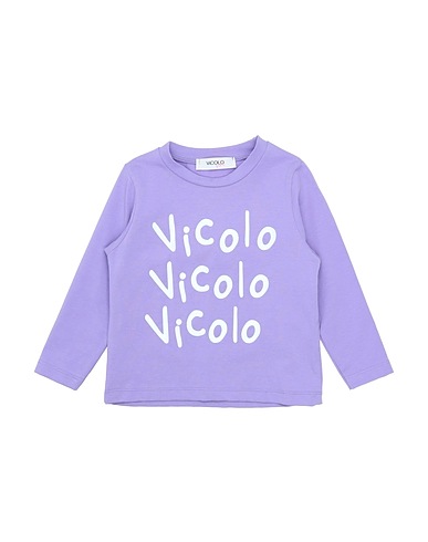 VICOLO T-shirt Lilac 93% Cotton, 7% Elastane