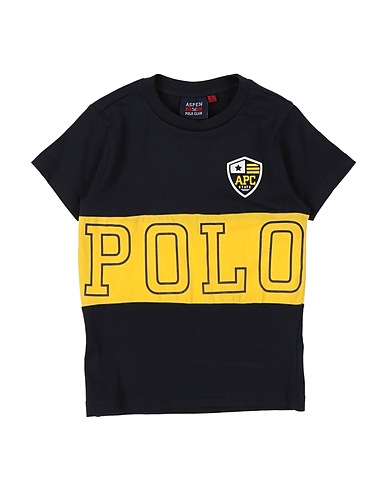 ASPEN POLO CLUB T-shirt Midnight blue 95% Cotton, 5% Elastane