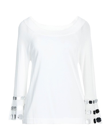 CLIPS Jumper White 75% Viscose, 25% Polyamide