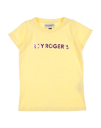 ROŸ ROGER'S Ｔシャツ パステルイエロー コットン 100%