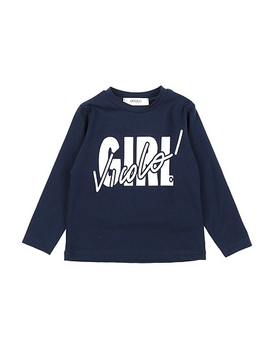 VICOLO T-shirt Midnight blue 93% Cotton, 7% Elastane