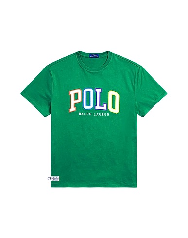 POLO RALPH LAUREN T-shirt Verde 100% Cotone