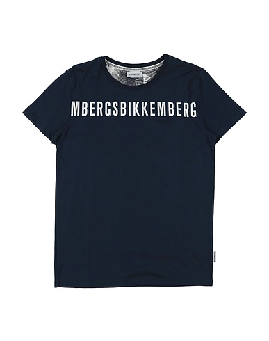 BIKKEMBERGS T-shirt Midnight blue 100% Cotton