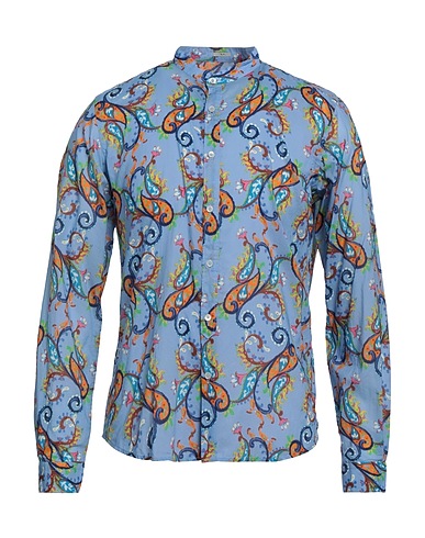 OGNUNOLASUA by CAMICETTASNOB Chemise fantaisie Bleu pétrole 100% Coton