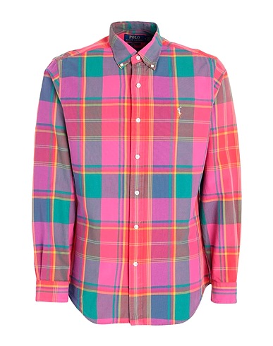 POLO RALPH LAUREN Checked shirt Fuchsia 100% Cotton