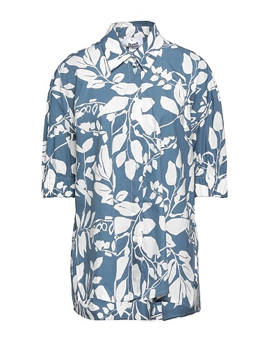 ALPHA STUDIO Camicie e bluse a fiori Avio 100% Cotone