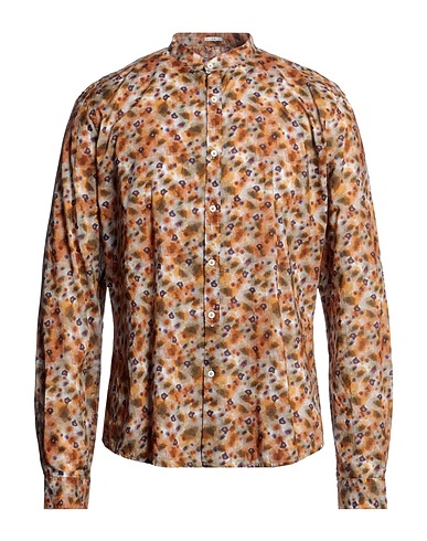 OGNUNOLASUA by CAMICETTASNOB Patterned shirt Brown 100% Cotton