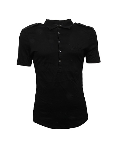 ANDREW MACKENZIE Poloshirt Schwarz Baumwolle