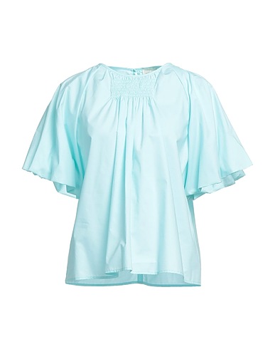 BOHELLE Top Turchese 100% Cotone