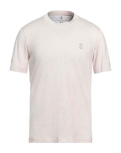 BRUNELLO CUCINELLI Basic T-shirt Light pink 100% Cotton