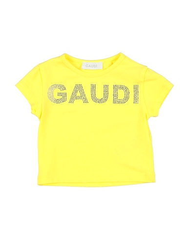 GAUDÌ T-shirt Yellow 95% Cotton, 5% Elastane