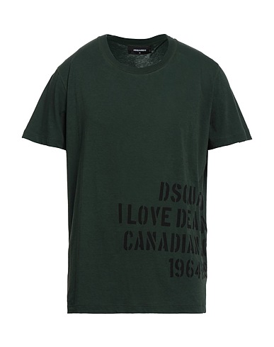 DSQUARED2 T-shirt Dark green 100% Cotton